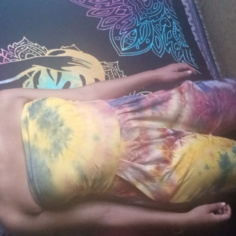 Multicolor Tye dye Jumpsuit Romper